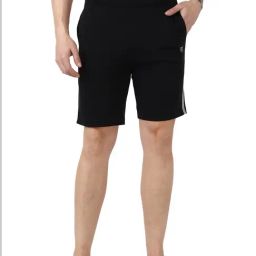 Dyca Black Regular Fit Shorts-image-113