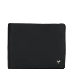 Louis Philippe Black Casual Leather Bi-Fold Wallet for Men-40
