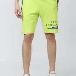Peter England Green Regular Fit Shorts-picture-26