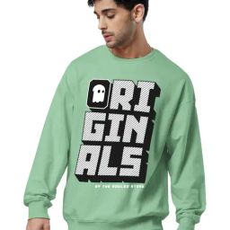 The Souled Store Green Loose Fit Round Neck Oversized Sweatshirt-picture-36