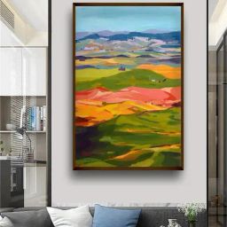 The Art House Abstract Multicolor Canvas Painting-image-54