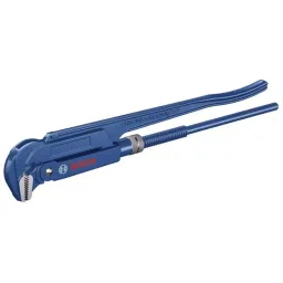 Bosch Professional Sanitary Corner Pipe Wrench Chrome Vanadium Steel 420 mm 90° Jaw, 1600A02W3V-17