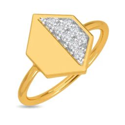 Kisna Diamond & Gold Jewellery Khizar 18k (750) Diamond & Gold Ring For Women-picture-12