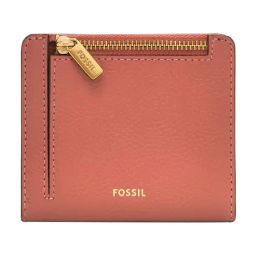 Fossil Logan Red Cut Work Small Leather Wallet image 2