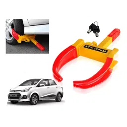 Auto Pearl Claw Type Adjustable Anti Theft Yellow, Red Wheel Clamp Lock for Xcent 2016-33
