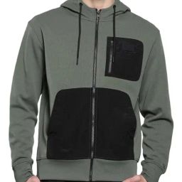 Calvin Klein Thyme Relaxed Fit Colour Block Hooded Sweatshirt-image-9