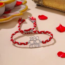 Kicky and Perky 925 Sterling Silver Bro Code Googles Rakhi-image-57