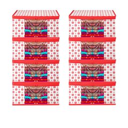 AMAK INC Red Fabric Multi-Utility Wardrobe Organisers-picture-18
