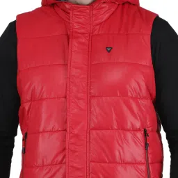 Monte Carlo Red & Blue Regular Fit Camo Print Reversible Jacket image 4
