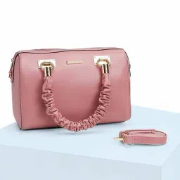 Forever Glam by Pantaloons Pink Medium Satchel Handbag-picture-37