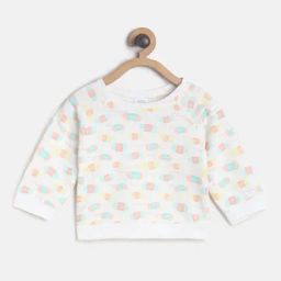MINIKLUB Kids White Printed Full Sleeves Sweatshirt-image-107