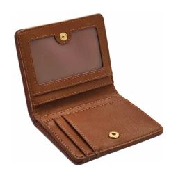 Fossil Logan Red Cut Work Small Leather Wallet image 4