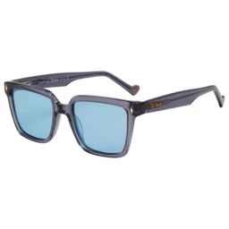 Ted Smith Blue Square Polarized Unisex Sunglasses-picture-48