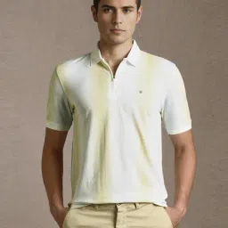 Louis Philippe Multicolor Slim Fit Printed Polo T-Shirt-picture-42