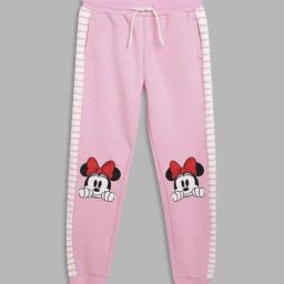 Blue Giraffe Pink 55% Cotton, 45% Polyester Regular fit Printed Sweatpants-image-19