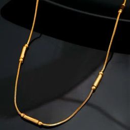 VOJ Gold Plated & Gold Pipe Designed Chain for Women-18