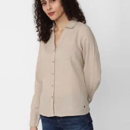 Van Heusen Beige Regular Fit Shirt-image-72