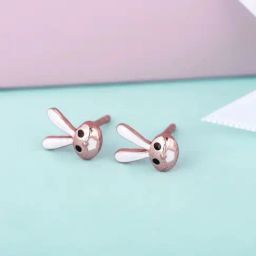 GIVA 92.5 Sterling Silver Cute Bunny Earrings for Kids-image-32