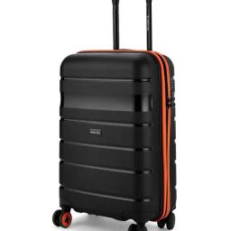 Nasher Miles Black Jupiter Small Hard Sided Cabin Trolley-image-11