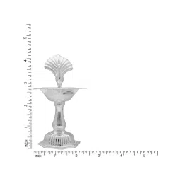 Sri Jagdamba Pearls 0.8 Silver Samay Diya - Set of 2 image 4