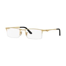 Ray-Ban Golden Rectangular Eye Frame for Men-picture-29