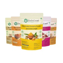 HerbsLand Set Of 5 Face Pack Powder - 50 g Each-10