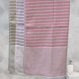Myntra Elegant Homes Pink & Purple 3 Pieces Striped Cotton 210 GSM Bath Towels-4