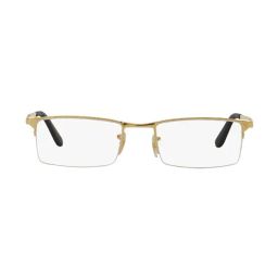 Ray-Ban Golden Rectangular Eye Frame for Men image 2
