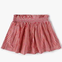 GAP Girls Red Cotton Checks Skirts-picture-23