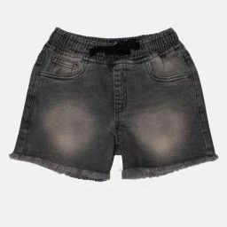 Kiddopanti Kids Grey Solid Shorts-image-78
