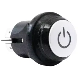 E-SWITCH PUSHBUTTON SW, DPDT, 16A, 127VAC, PANEL, PB66EE2CR6N-6