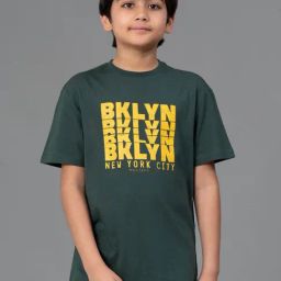 Red Tape Boys Olive Printed T-Shirt-image-41