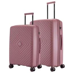 Nasher Miles Antwerp Hard-Sided Polypropylene Luggage Set of 2 Pink Trolley Bags (65 & 75 cm)-image-12