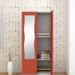 Godrej Interio Slimline 2 Door M4 Steel Almirah, (1 Year Warranty, Tex Terracotta)-image-48