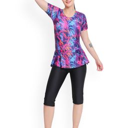 SHIFTER Printed One-Piece Swimming Dress-picture-12