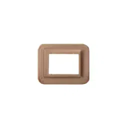 Anchor Roma Urban Hue 3 Module Rose Gold Metallic Polycarbonate Cover Plate with Base Frame, 66803RG-32