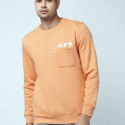 Urban Ranger by Pantaloons Orange Regular Fit Printed Sweatshirt-picture-47