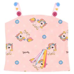 Cutecumber Kids Pink Printed Top-image-94