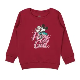 Bodycare Kids Maroon Printed Full Sleeves Sweatshirt-image-17