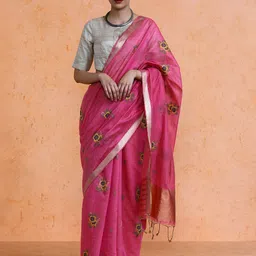 SARHA Woven Design Chanderi Cotton Saree-picture-13