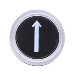 RS PRO Push Button Head Black Spring Return 22 mm Cutout IP65, 1881138-30