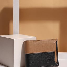 JND Men Colourblocked PU Two Fold Wallet-1