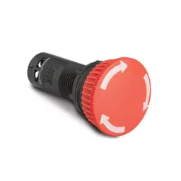 ESBEE Mushroom Head Push-Turn Actuator Contact 3 - 1 NO + 1 NC Red Diameter 22.5 mm, EE3RMH1-21