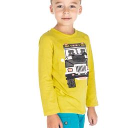 Cherry Crumble By Nitt Hyman Kids Yellow Applique T-Shirt-image-69