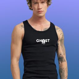 Uniplanet store Printed Scoop Neck Gym Vest UVM-LG-GHOST-BLK-S-image-44
