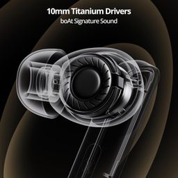 boAt Airdopes 800, Dolby Audio, Adaptive EQ by Mimi, 4Mics AI ENx, App Support, Fast Charge, Low Latency, IPX5, v5.3 Bluetooth TWS in Ear Earbuds Wireless Earphones with mic (Interstellar Black) image 5