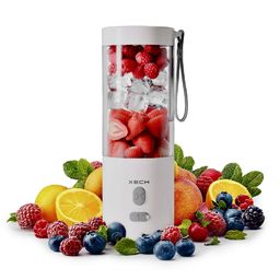 XECH Portable Blender For Smoothie And Juices Milk Shakes, Crushing Ice Fruit Juicer USB Rechargeable Battery 500 ML Hand Blender Built-in Jar (BlendX) image 1