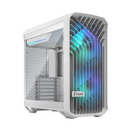 Fractal Design Torrent Compact White RGB Tempered Glass TG Clear Tint Window High-Airflow Mid Tower Computer Case/Cabinet/Chassis - FD-C-TOR1C-05 image 1