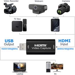 FEDUS USB 3.0 HDMI Capture Card, External Camera Capture Card for DSLR, Camcorder, Action Cam As Webcam, Stream and Record in 2K50 Or 1080P 60FPS, Capture Card for Streaming On OBS/Zoom image 2