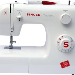 Singer 2250 Tradition Zig-Zag Sewing Machine, 10 Built-in Stitches, 23 Stitches Functions (White) with 70W Powerful motor & Feed dog with 106 Teeth in 6 Rows-Get Free Online Interactive Master Class image 1